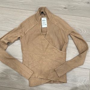 New with tags asymmetrical wrap top